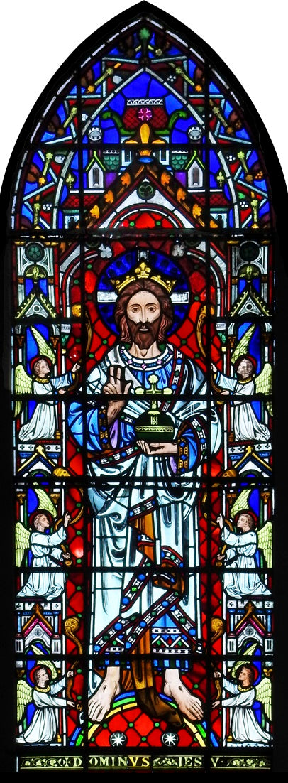 Rochester Cathedral Stain Glass Window Cling Christ The King