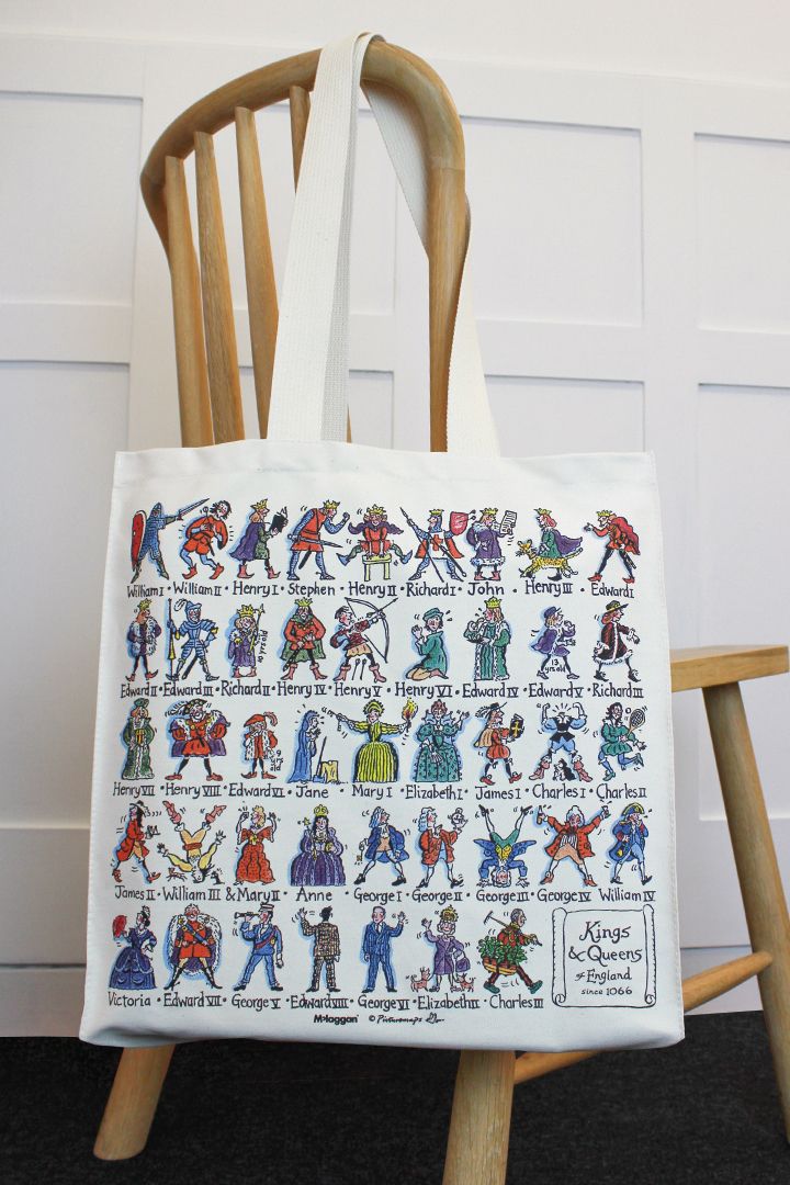 Kings and Queens of England Tote Bag