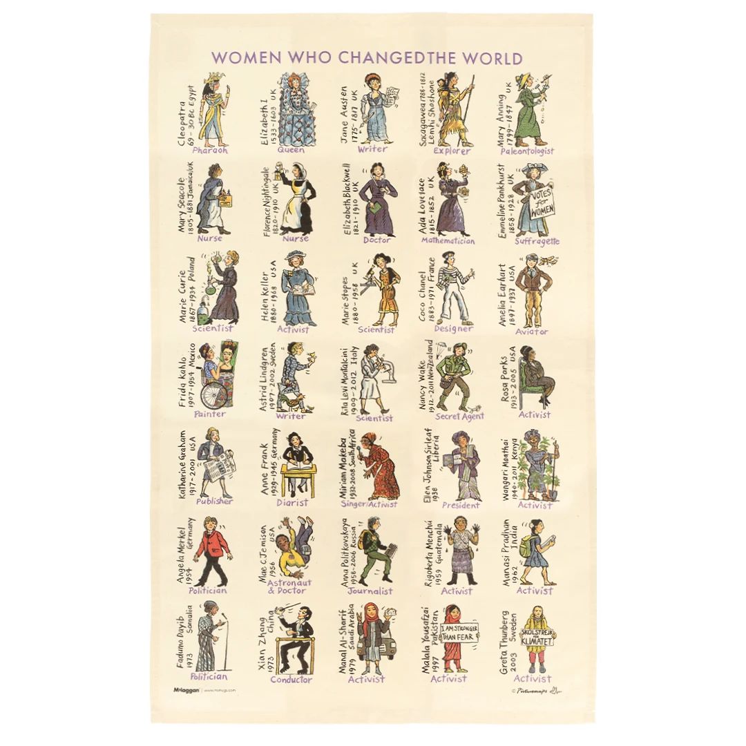 Women That Changed The World Tea Towel
