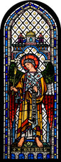 Rochester Cathedral Stain Glass Window Cling The Archangel Gabriel
