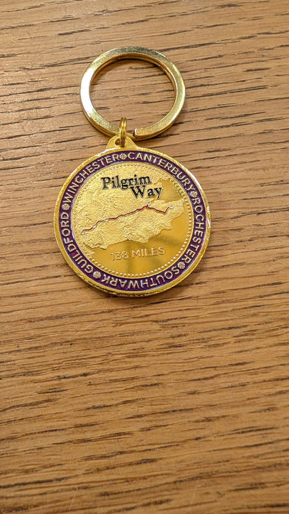 Rochester Cathedral Pilgrim Way KeyringTh