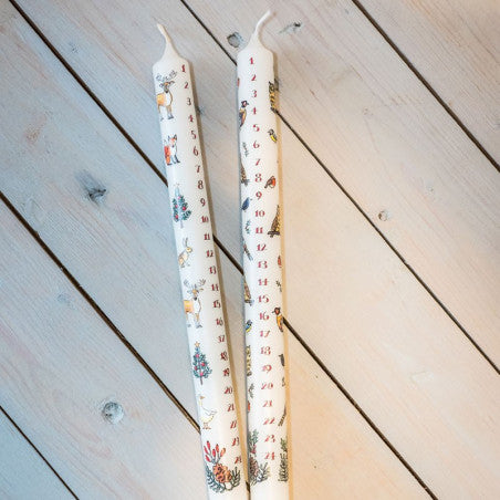 Winter Wildlife Advent Candle